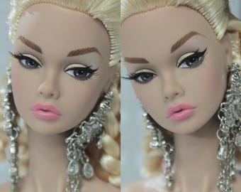 PaperArk - Pooh - OOAK Custom Art Doll Repaint Poppy Parker doll head Fashion Royalty Integrity Toys NuFace