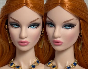 PaperArk - Lucy - OOAK Custom Art Doll Repaint Rayna Poppy Parker doll head Fashion Royalty Integrity Toys NuFace