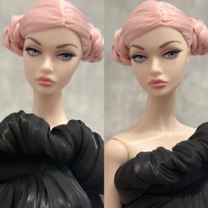 PaperArk - Lucy - OOAK Bambola d'arte personalizzata Ridipinta Testa di bambola Poppy Parker Fashion Royalty Integrity Toys NuFace
