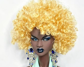 PaperArk - Iris - OOAK Custom Art Doll Repaint head Fashion Royalty nadja Doll head (only a head)