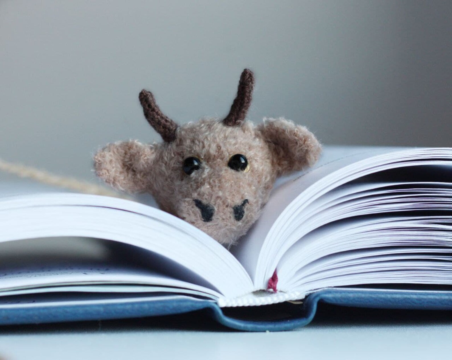 Crochet bookmark cow bookmark Etsy