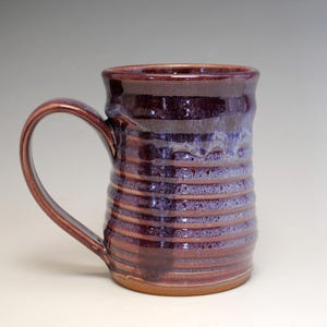 Purple Mug, 18 oz Mug, Rustic Mug, Pottery Mug, Coffee Mug, Tea Mug, Made in Colorado, Made in the USA
