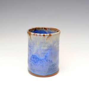 Blue Mug, 14 oz Mug, Rustic Mug, Pottery Mug, Coffee Mug, Tea Mug image 6