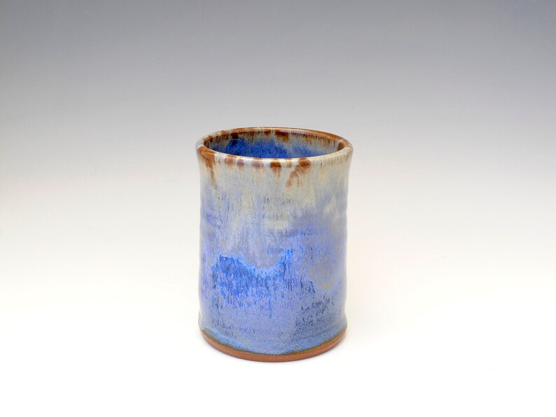 Blue Mug, 14 oz Mug, Rustic Mug, Pottery Mug, Coffee Mug, Tea Mug image 6