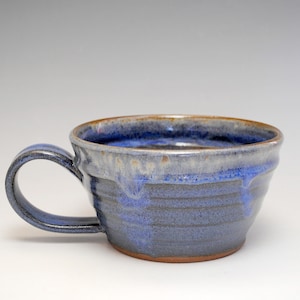 Bol à soupe bleu, tasse à soupe, tasse confortable, grande tasse, 20 oz