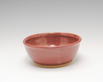 16 oz Bowl, Cereal Bowl, Red and Brown, Rustic Bowl, Pottery Bowl