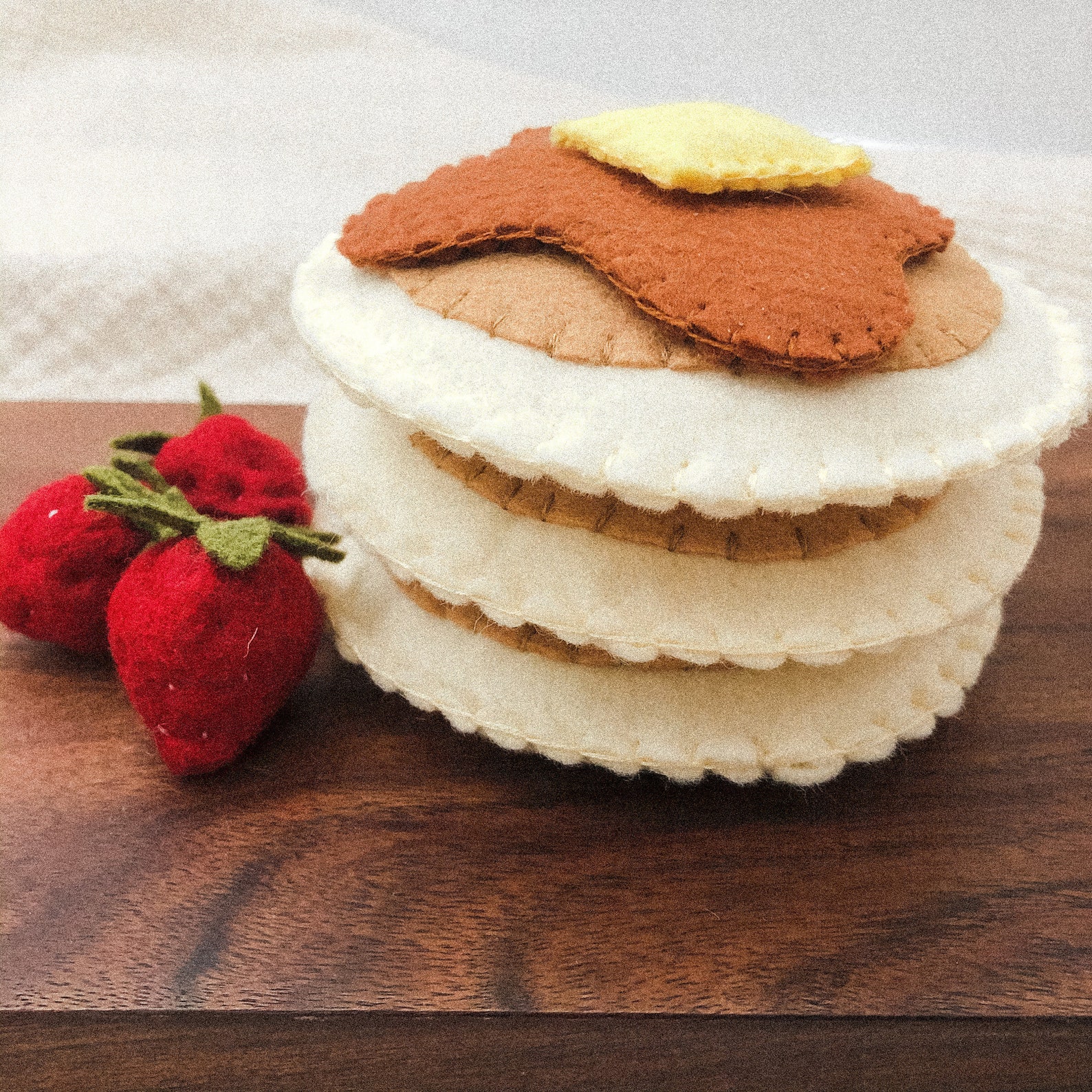 Felt Breakfast / Felt Pancakes / IKEA Play Food / IKEA Play Etsy