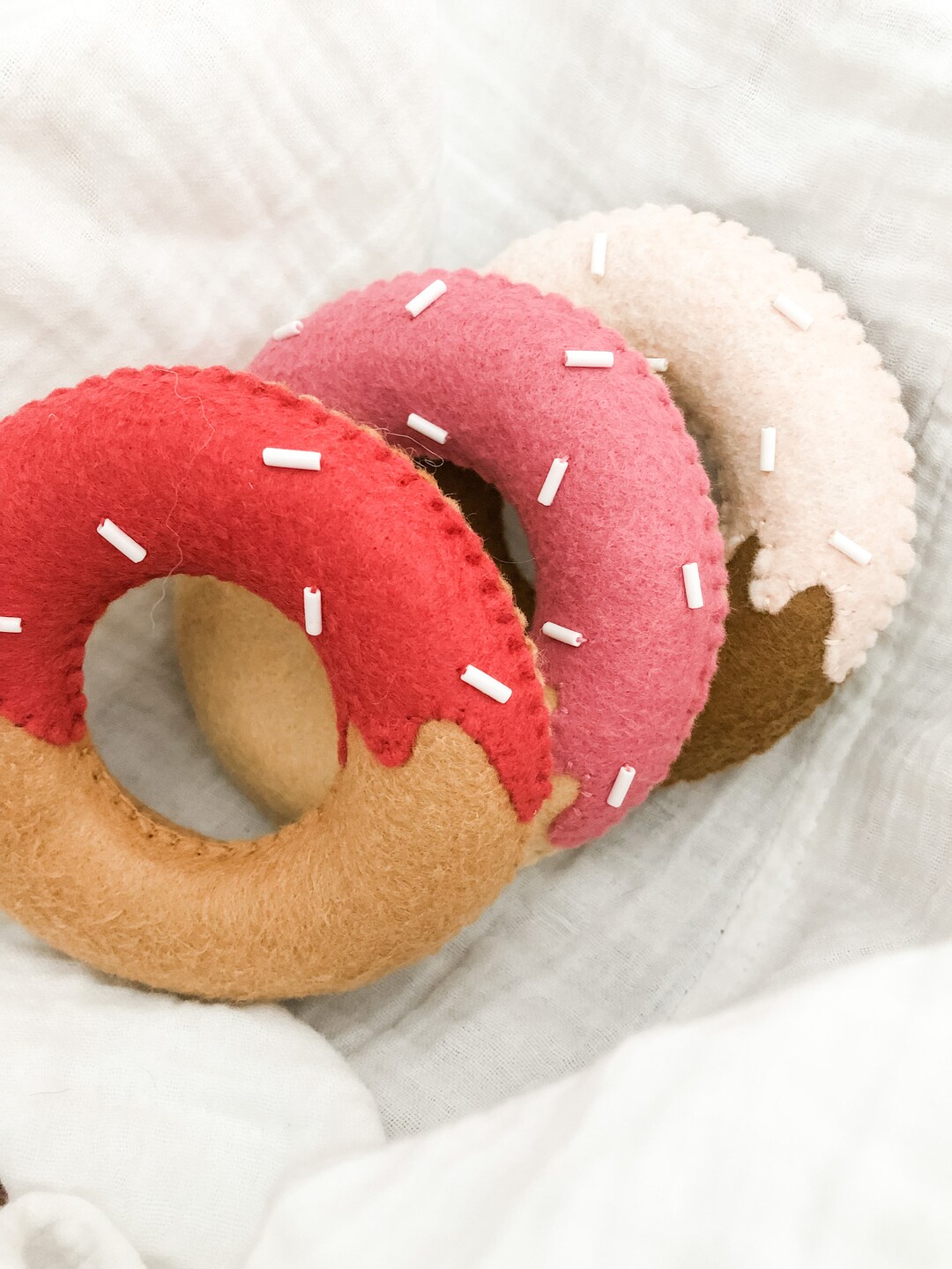 Felt Donuts / Play Food Donuts / Felt Food Sets / Pretend Play Food