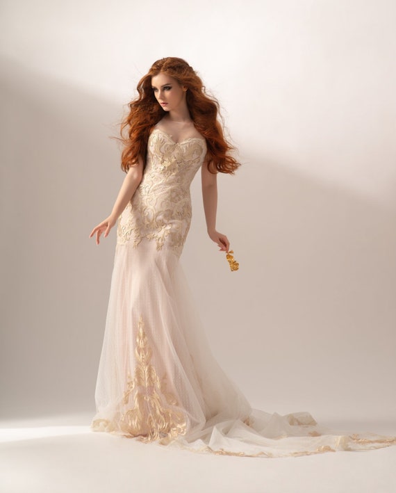 gold mermaid dress with train mermaid evening dress uk Gold Mermaid V-Neck Court Train Sequined Prom Dress  DTP290  DressTok.co.uk