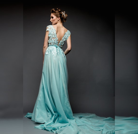 blue elegant dress Nox Anabel JQ1017 Prom Dress - Blue main image 0