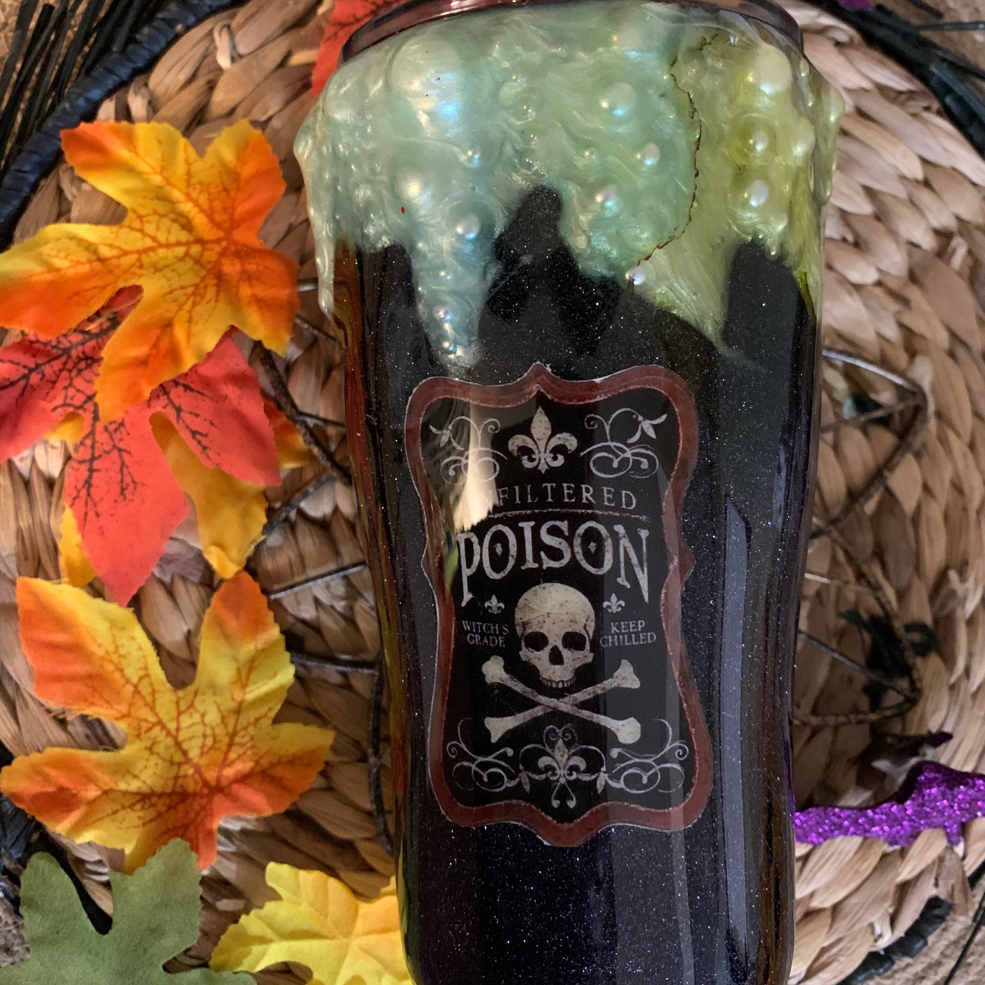 Witches Brew Drip Tumbler custom made tumblers Halloween Etsy