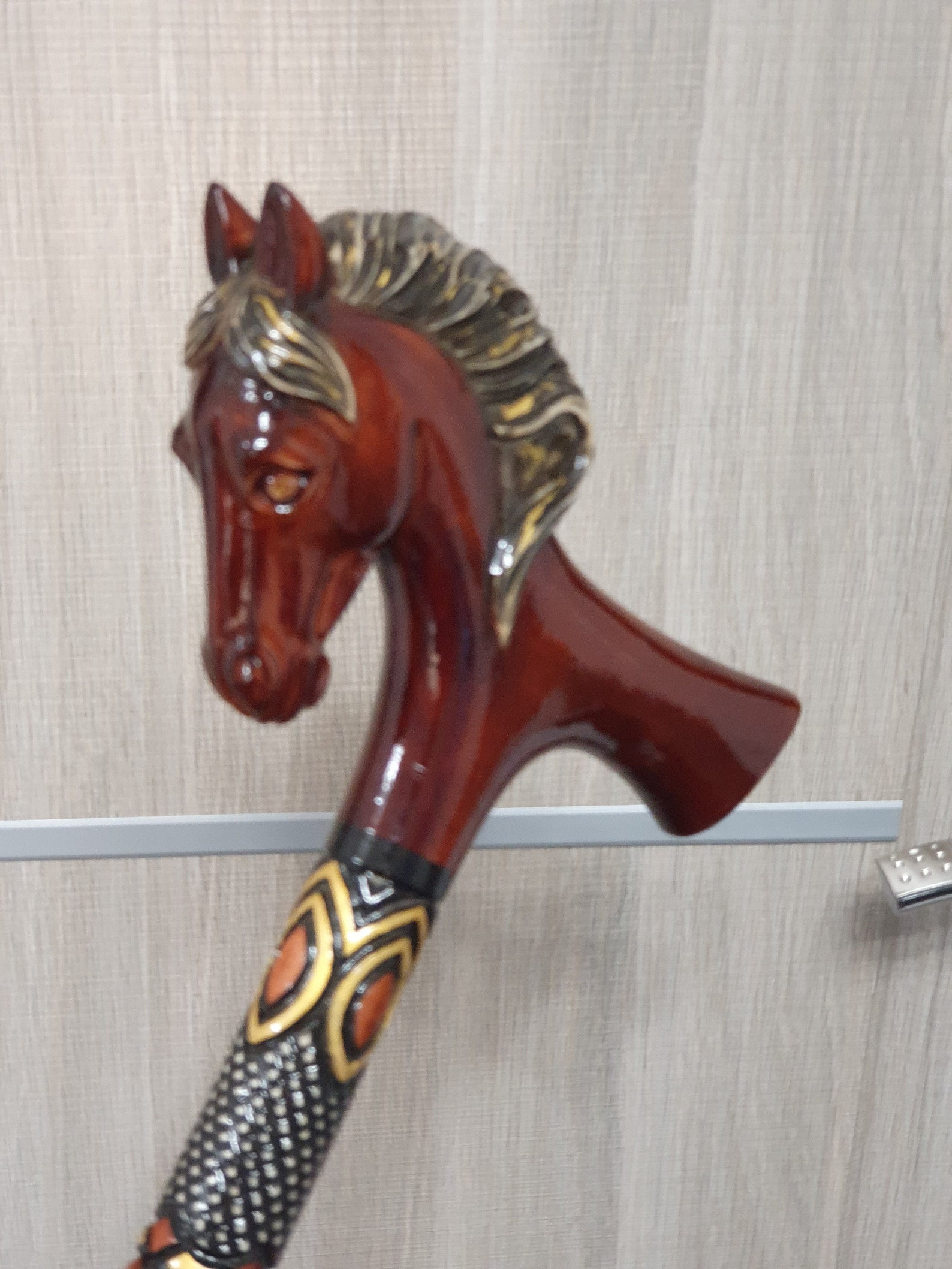 Horse head walking stick Handmade wood carved horse walking Etsy