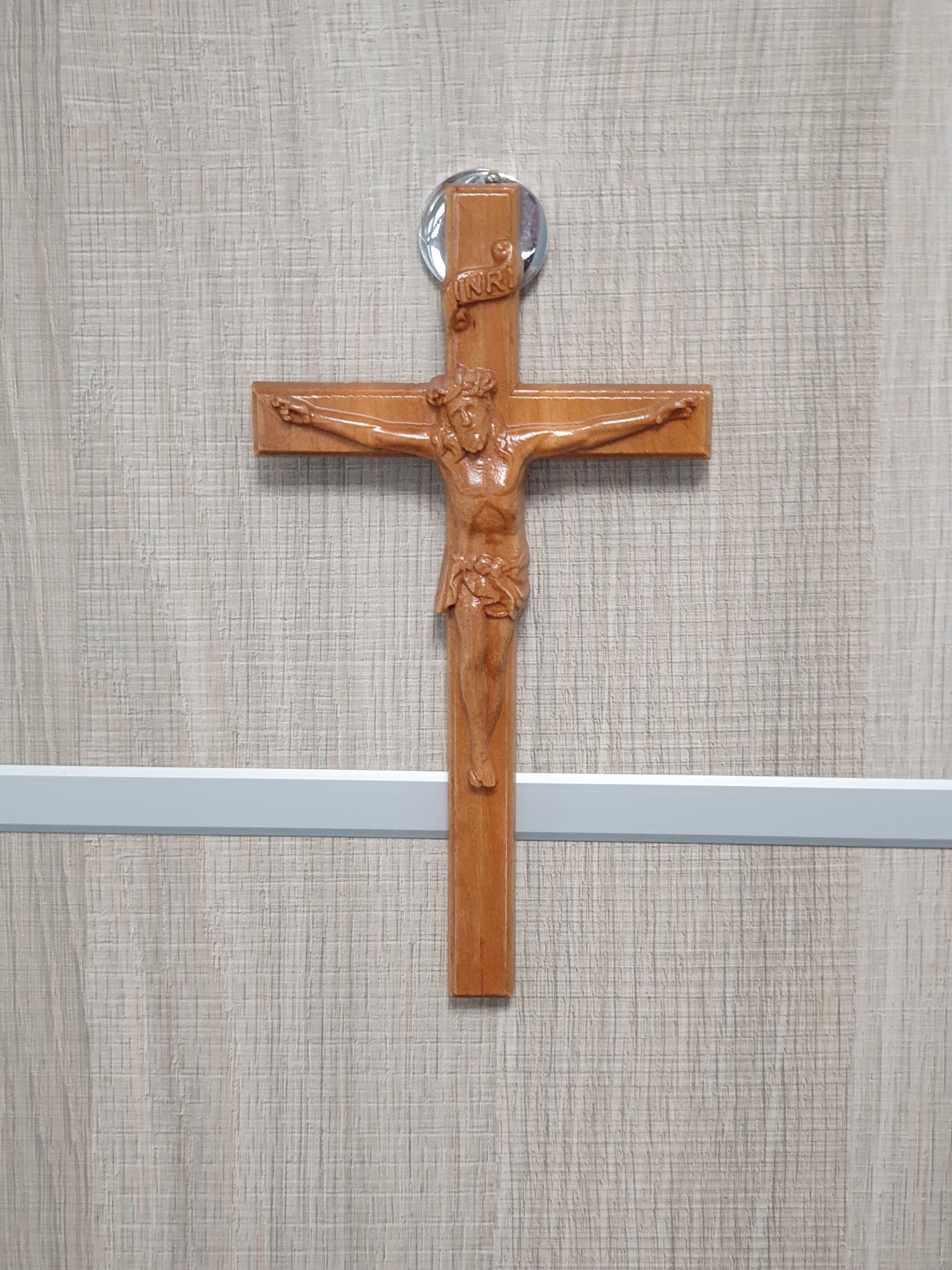 Wooden catholic crucifix cross wall art decor carved wooden Etsy