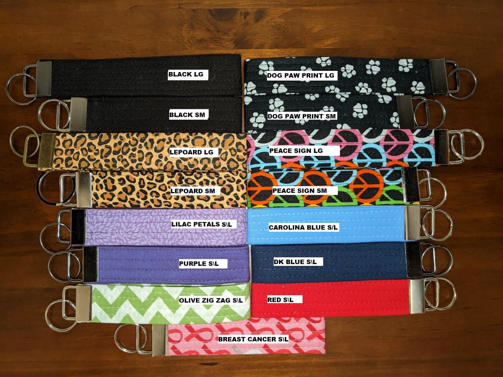 Key Chain, Wristlet Key Fob, Key Holder, Under 10 Gift Ships free to US