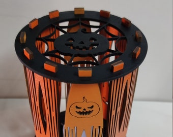 Archivo de corte láser de linterna de Halloween