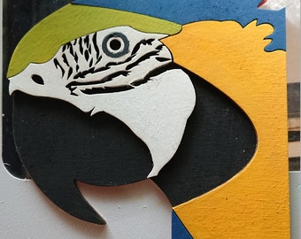 Archivo de corte láser de loro svg