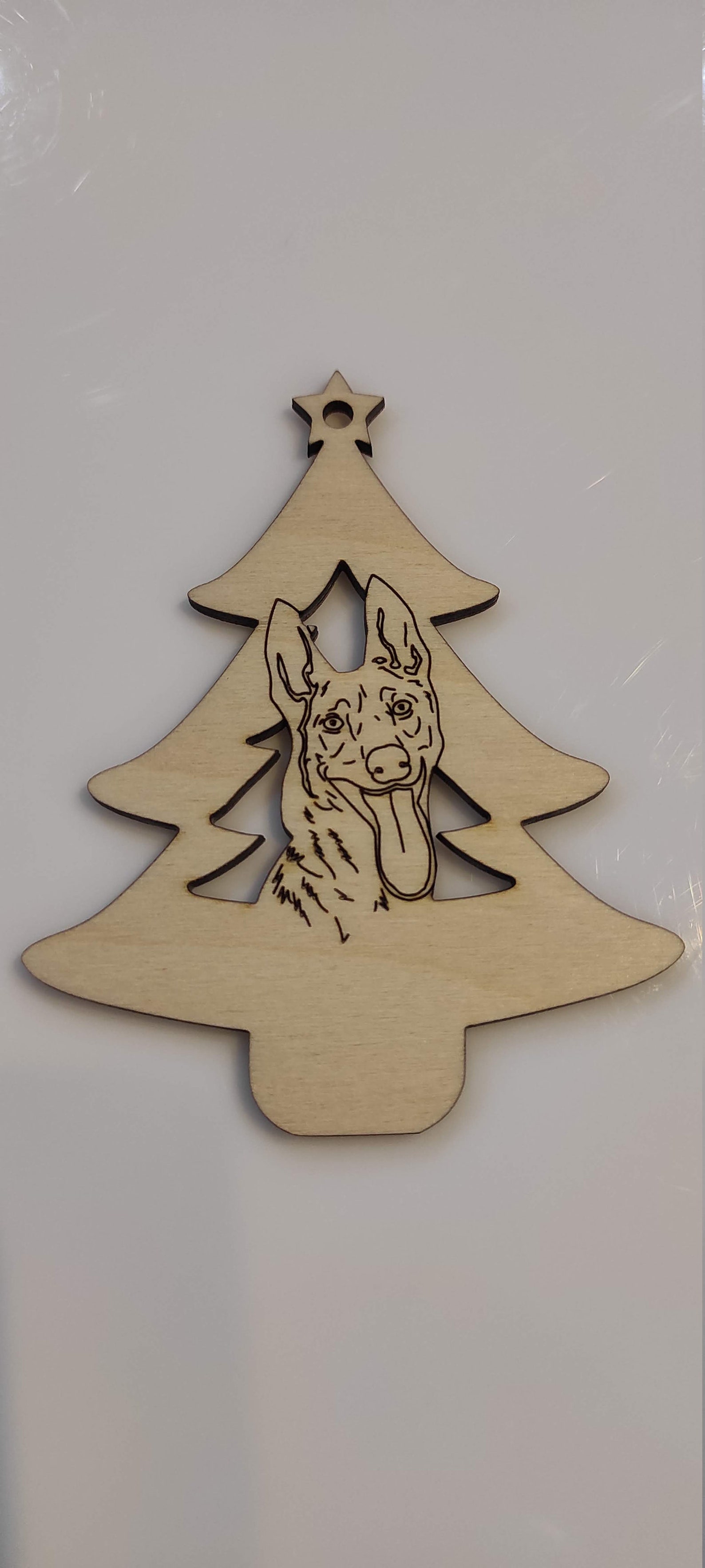 Dog ornament laser cut file Etsy