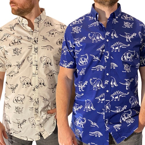 Molokai Dinosaur Button Down Shirt Etsy