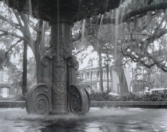 Lafayette Square, Savannah, Georgia - 10x10” Siver Gelatin Print