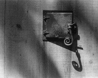 Door Viewer - 6x9” Silver Gelatin Print (in 9x12 inch mat)