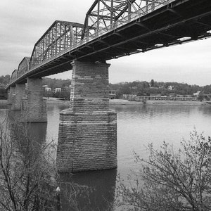 Walnut Street Bridge 2 - Silver Gelatin (Darkroom) Print