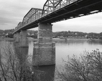 Walnut Street Bridge 2 - Silver Gelatin (Darkroom) Print