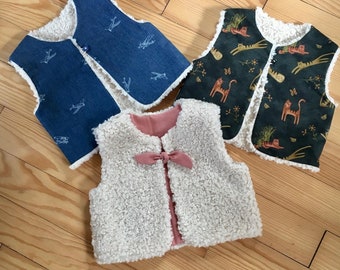 Gilet Sans Manche Bebe Etsy Gilet Sans Manche Bebe Etsy