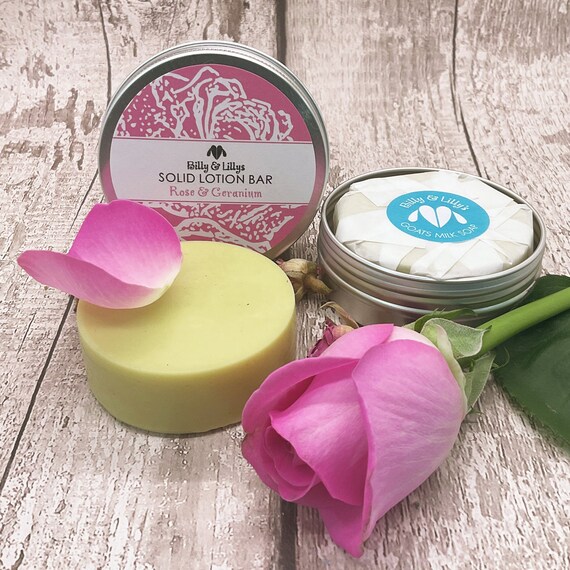 Natural Handmade Goats Milk Solid Body Lotion Bar Moisturising Balm Salve