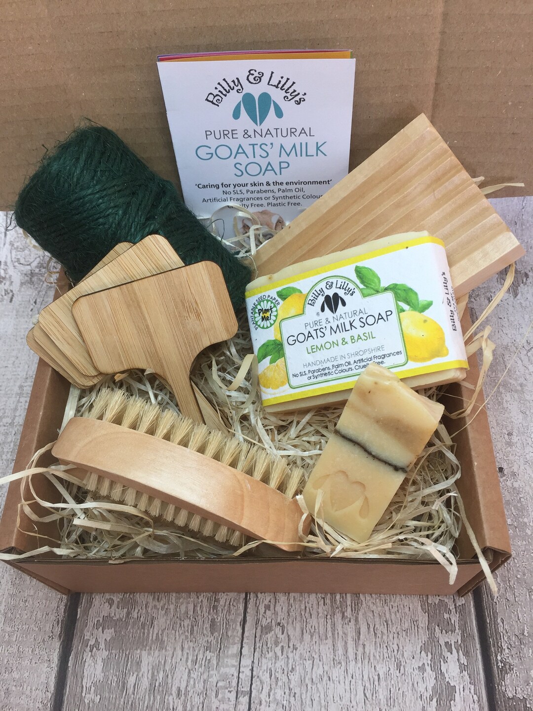 Gardeners Goats Milk Soap Gift Set Natural Skincare Lemon &