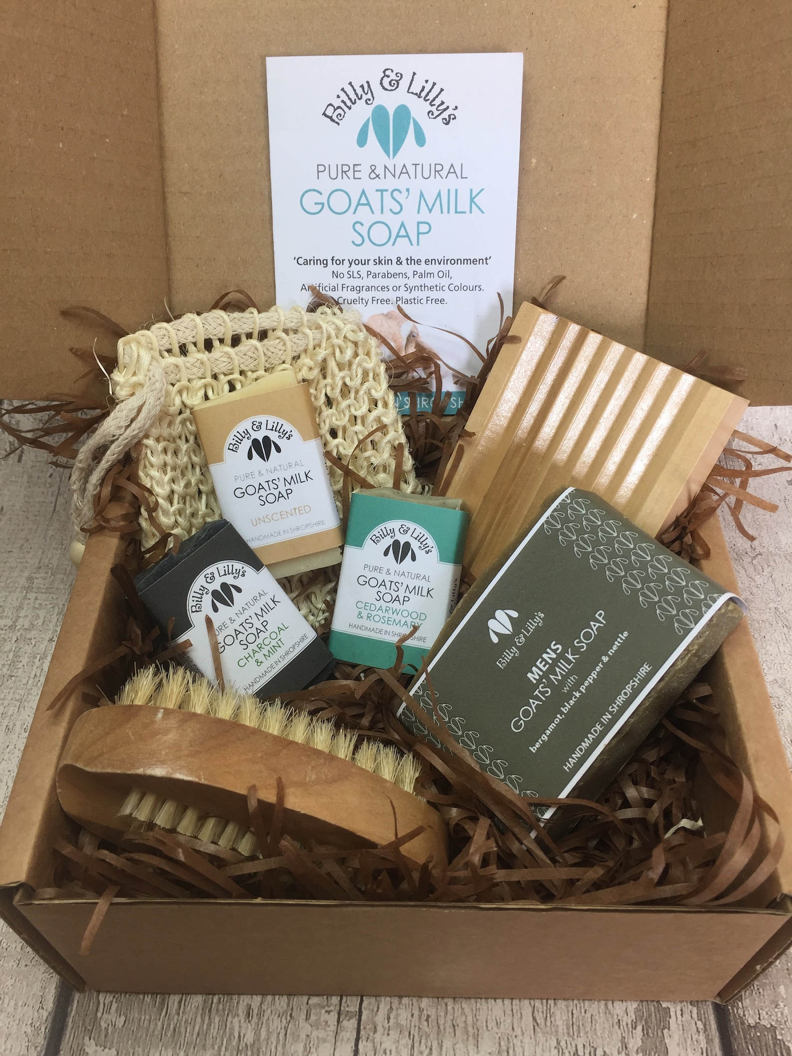 MENS Goats Milk Soap Gift Set - Natural Skincare - Deep cleansing & moisturising - Eco-friendly - Great gift set for Father’s Day!