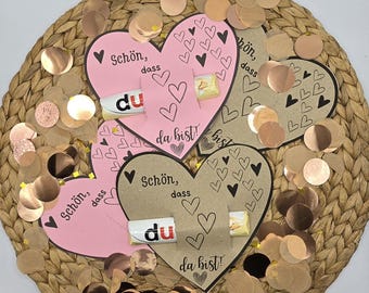 Print template heart print file table decoration love last minute digital SVG place card Duplo place card Valentine's Day invitation template printout