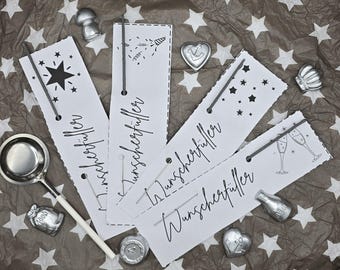 Print template New Year's Eve sparkler table decoration wish fulfiller last minute digital file plotter New Year lucky charm neutral without year number