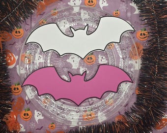 Print template Halloween bat print file table decoration spooky last minute digital file plotter horror stencil souvenir table decoration