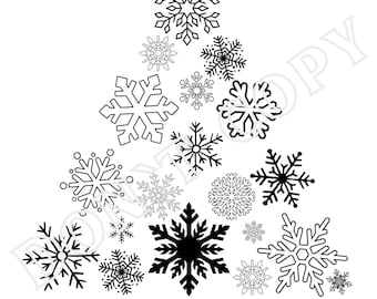 Motivo navideño Imprimir archivo Árbol de Navidad con texto en alemán Tarjeta de Navidad de última hora Árbol de Navidad Feliz Navidad Copos de nieve