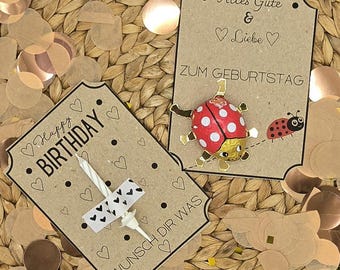 Print template congratulations birthday present last minute gift idea print file SVG PDF small gift idea attention wish fulfiller