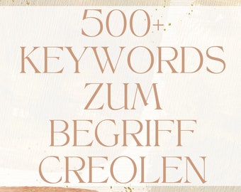 Keyword list for the term "Hoop earrings" for Etsy / Google Research SEO Tool Terms for Etsy titles & tags Over 500 words in German