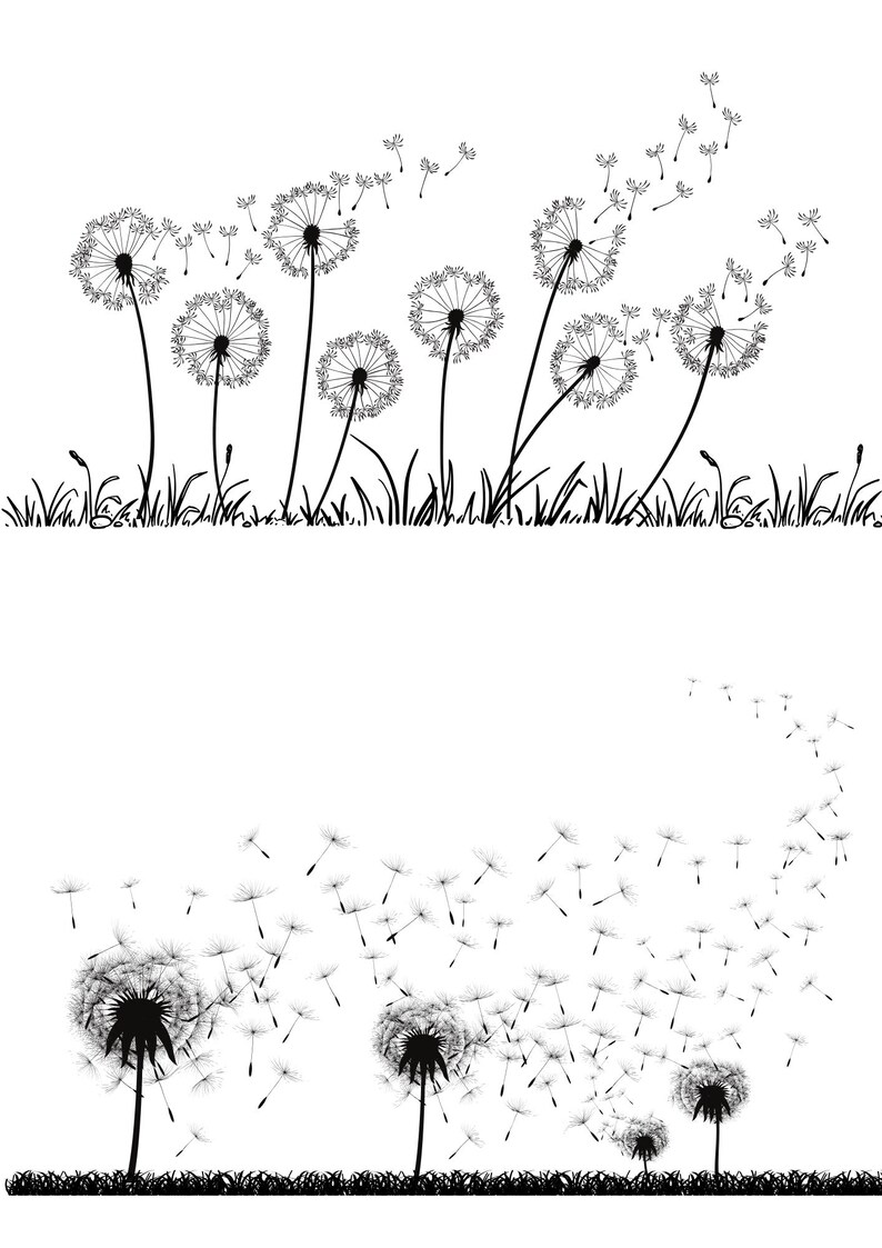 Print Template Candles Stickers Dandelions Mourning Last Minute Print ...