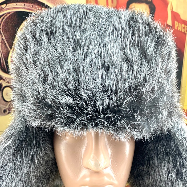 ushanka rabbit hat,real rabbit fur,winter hat size 59-60cm New rabbit hat,Russian rabbit hat