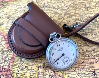 pocket watch pouch leather