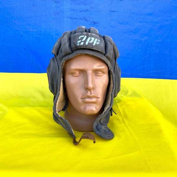 Soviet tank helmet,military tank helmet,winter helmet,size 1 made in 1980