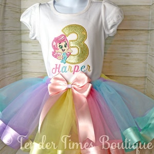 bubble guppies 1st birthday outfit for girl