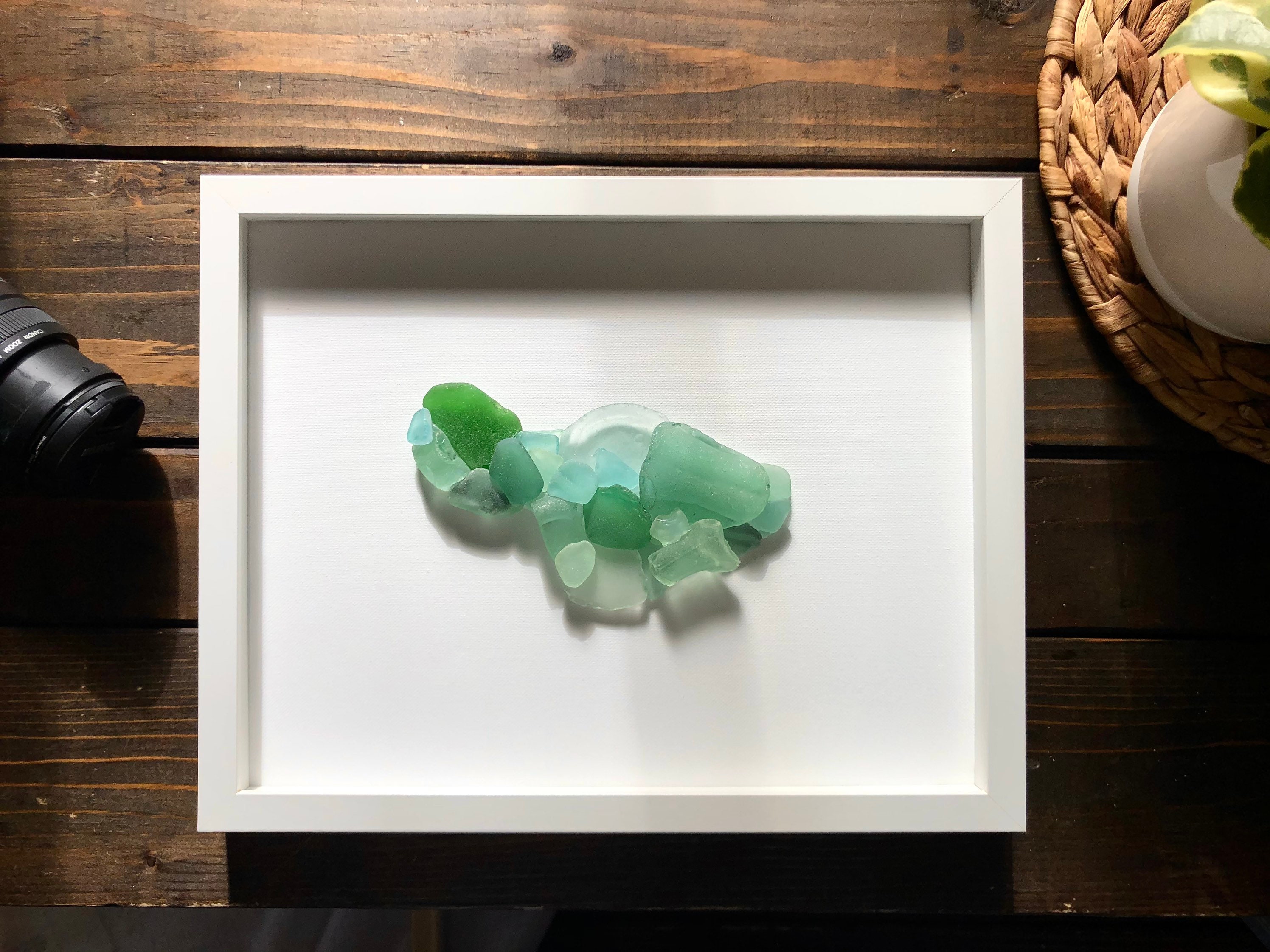 Maui Sea Glass Art Maui Sea Glass Sea Glass Art Hawaii Etsy