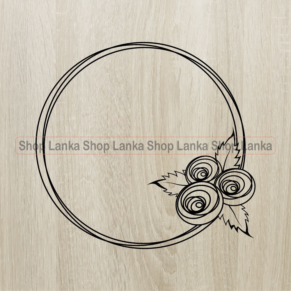 Download Flower Ring Svg Jpg Pdf Png Dxf Eps Cricut Vector | Etsy