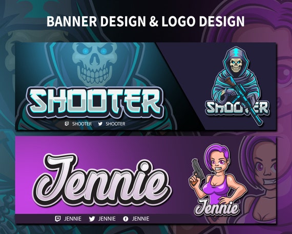 I Will Design a  Banner Gaming Twitch and Twitter 