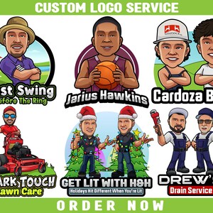 Custom Business Logo Portrait, Cartoon Logo, Mascot Logo, Business Logo Design, Caricature Logo, Boutique Logo, Character Logo, Shop Logo
