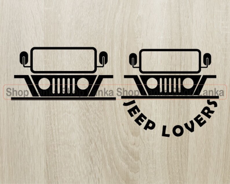 Download Jeep front/ Jeep Lovers Bundle Svg Jpg Pdf Png Dxf Eps | Etsy