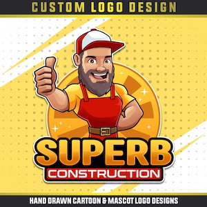 Custom Professional And Unique Mascot Logo, Cartoon Logo, Caricature Logo, Animal Logo Design For Your Business Or Any Project