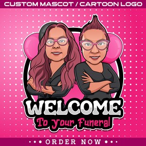 Custom Mascot Logo Design, Business Cartoon Logo, Hand Drawn Logo, Cartoon Portrait Logo, Caricature Business Logo, Cartoon Character Logo