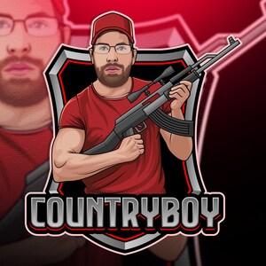 Custom Mascot Logo For Gaming, Twitch E-sports Logo, Podcast Channel Logo, Sports Team Logo, Streaming Logo, Caricature Cartoon Logo Design