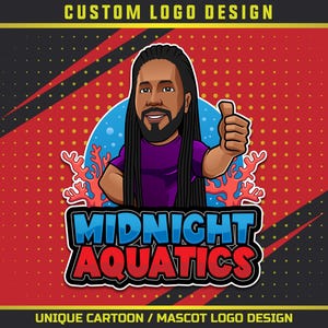 Custom Unique Mascot Logo, Character Cartoon Logo, Caricature Logo, Cartoon Character Design For Your Business Or Any Project